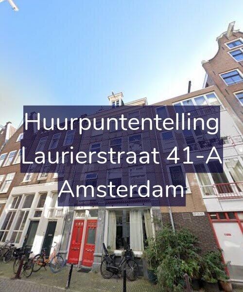 Foto gevel Huurpuntentelling voor Laurierstraat 41-A, Amsterdam