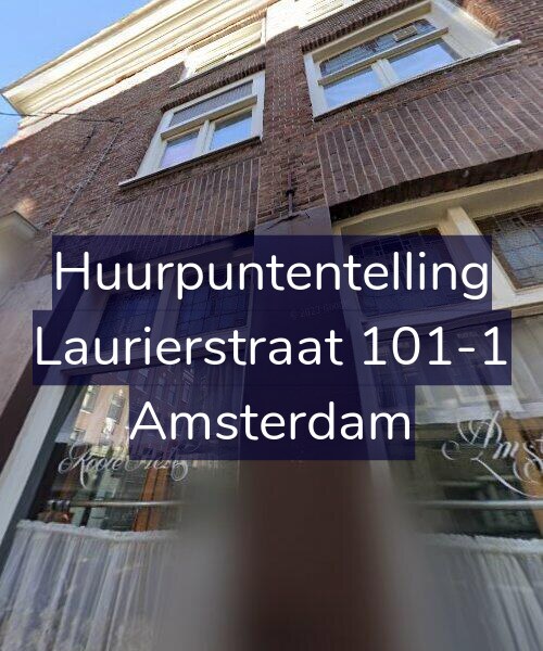 Foto gevel Huurpuntentelling voor Laurierstraat 101-1, Amsterdam