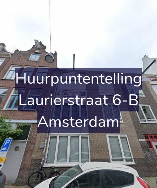Foto gevel Huurpuntentelling voor Laurierstraat 6-B, Amsterdam