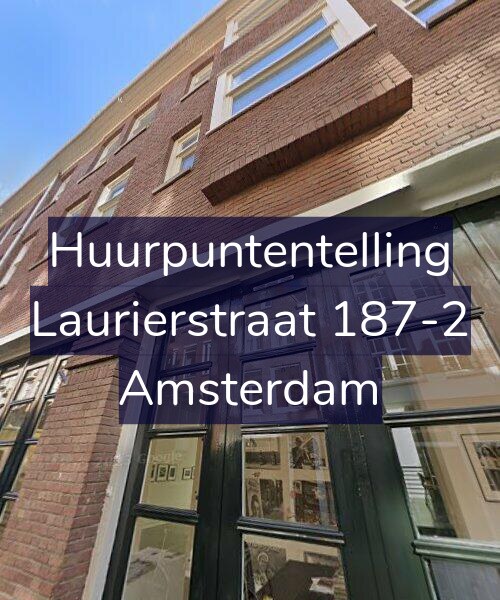 Foto gevel Huurpuntentelling voor Laurierstraat 187-2, Amsterdam