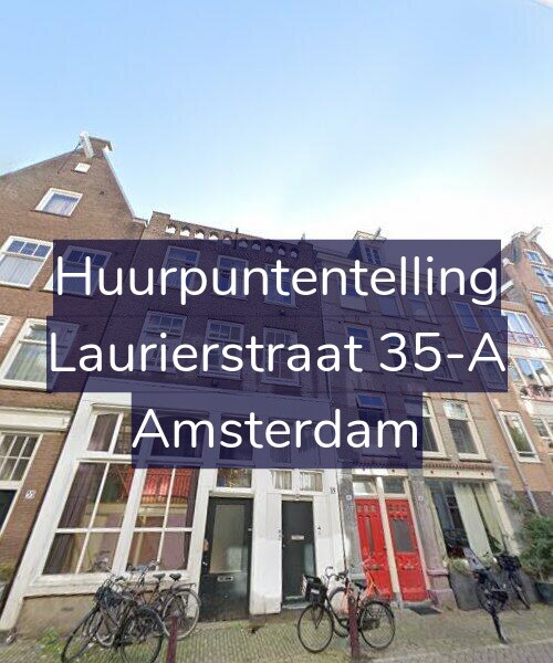 Foto gevel Huurpuntentelling voor Laurierstraat 35-A, Amsterdam