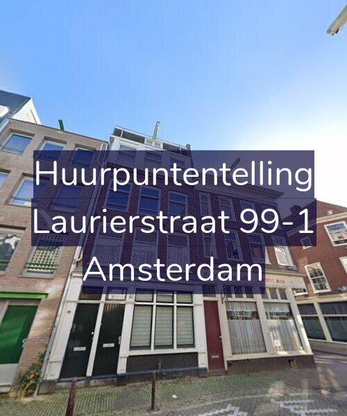 Foto gevel Huurpuntentelling voor Laurierstraat 99-1, Amsterdam
