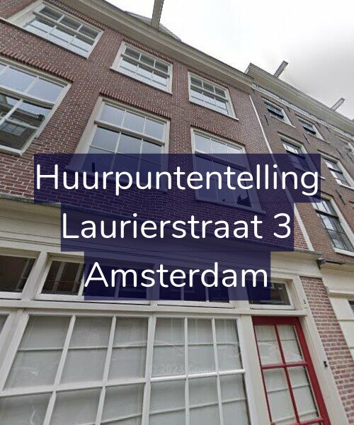 Foto gevel Huurpuntentelling voor Laurierstraat 3, Amsterdam