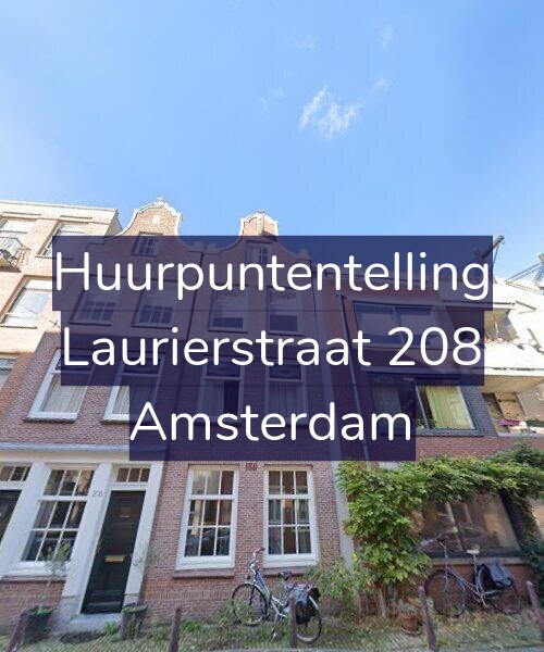 Foto gevel Huurpuntentelling voor Laurierstraat 208, Amsterdam