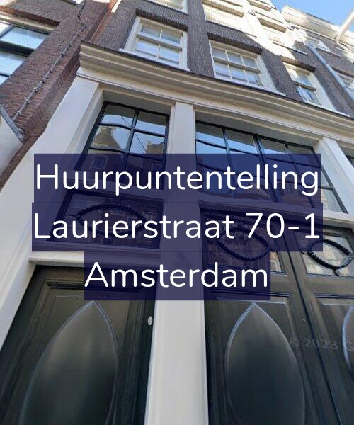 Foto gevel Huurpuntentelling voor Laurierstraat 70-1, Amsterdam