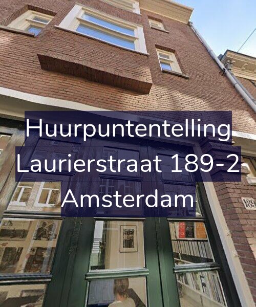 Foto gevel Huurpuntentelling voor Laurierstraat 189-2, Amsterdam