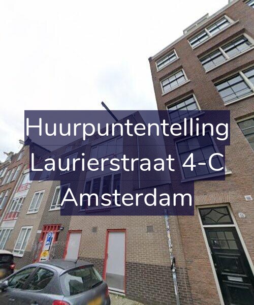 Foto gevel Huurpuntentelling voor Laurierstraat 4-C, Amsterdam