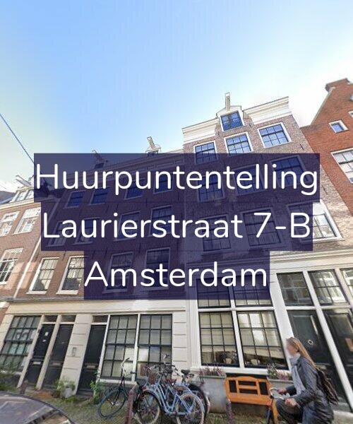Foto gevel Huurpuntentelling voor Laurierstraat 7-B, Amsterdam