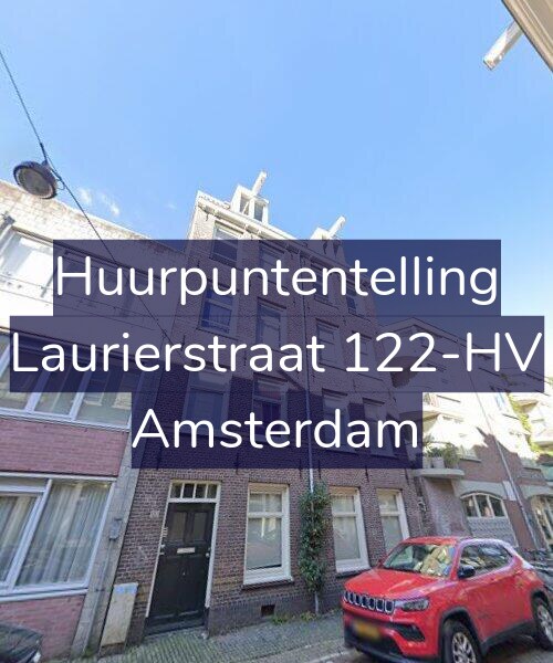 Foto gevel Huurpuntentelling voor Laurierstraat 122-HV, Amsterdam
