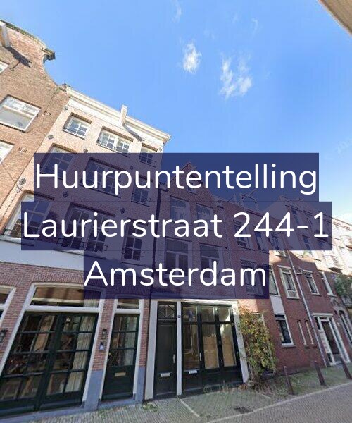 Foto gevel Huurpuntentelling voor Laurierstraat 244-1, Amsterdam