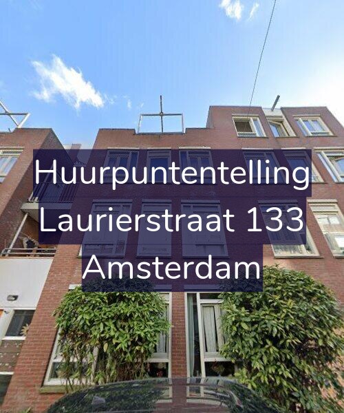 Foto gevel Huurpuntentelling voor Laurierstraat 133, Amsterdam