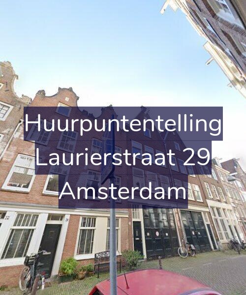 Foto gevel Huurpuntentelling voor Laurierstraat 29, Amsterdam