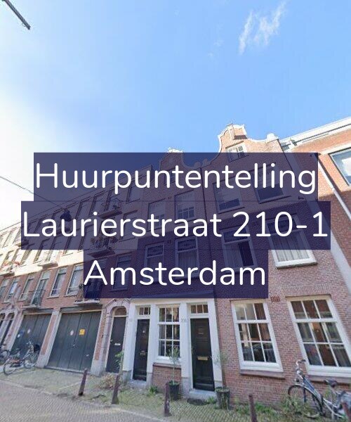 Foto gevel Huurpuntentelling voor Laurierstraat 210-1, Amsterdam