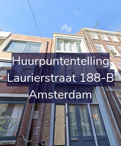 Foto gevel Huurpuntentelling voor Laurierstraat 188-B, Amsterdam