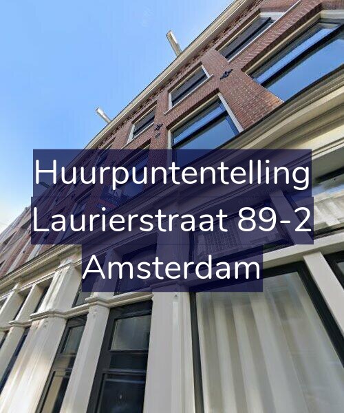 Foto gevel Huurpuntentelling voor Laurierstraat 89-2, Amsterdam