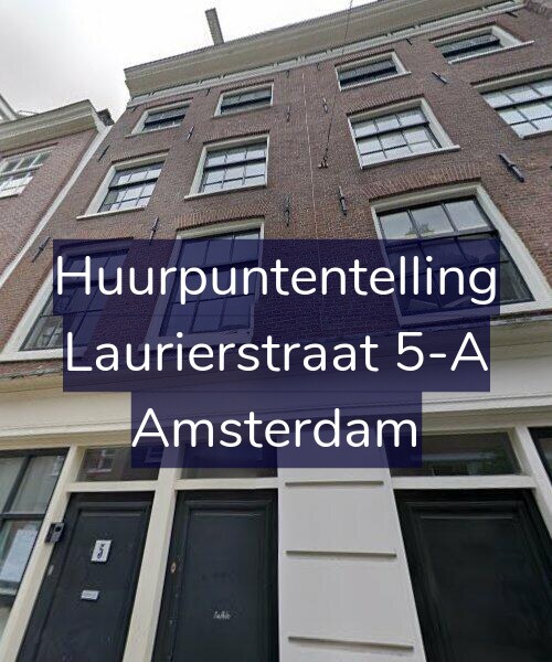 Foto gevel Huurpuntentelling voor Laurierstraat 5-A, Amsterdam