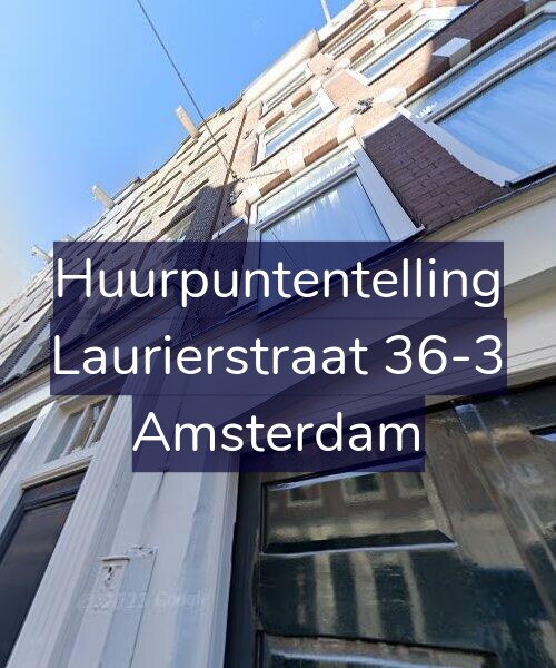 Foto gevel Huurpuntentelling voor Laurierstraat 36-3, Amsterdam