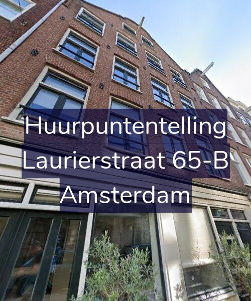Foto gevel Huurpuntentelling voor Laurierstraat 65-B, Amsterdam