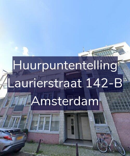 Foto gevel Huurpuntentelling voor Laurierstraat 142-B, Amsterdam