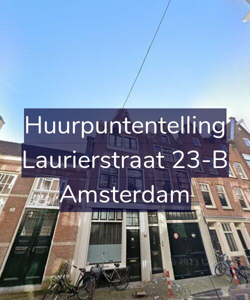 Foto gevel Huurpuntentelling voor Laurierstraat 23-B, Amsterdam