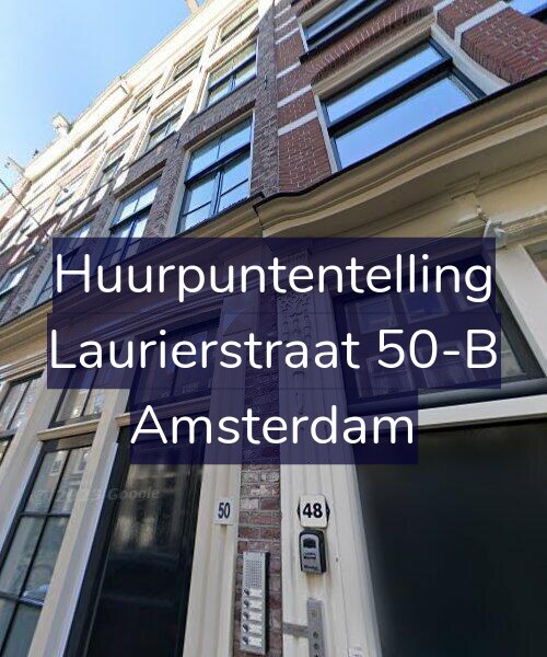 Foto gevel Huurpuntentelling voor Laurierstraat 50-B, Amsterdam