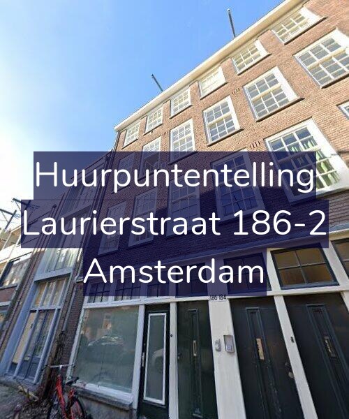 Foto gevel Huurpuntentelling voor Laurierstraat 186-2, Amsterdam