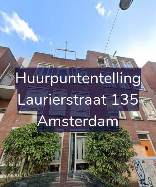 Foto gevel Huurpuntentelling voor Laurierstraat 135, Amsterdam