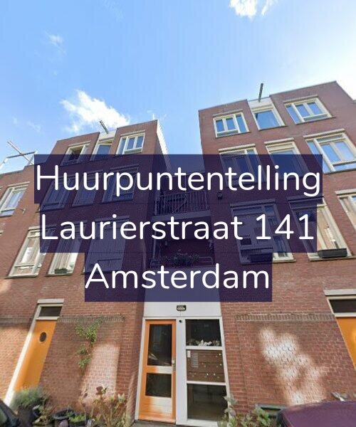 Foto gevel Huurpuntentelling voor Laurierstraat 141, Amsterdam