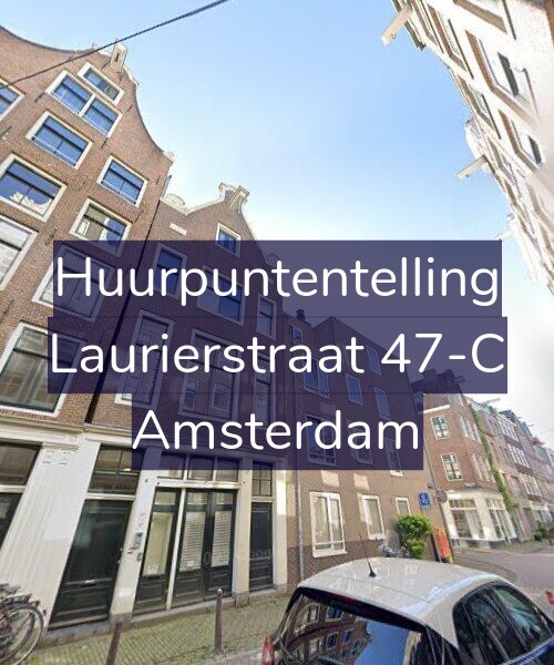 Foto gevel Huurpuntentelling voor Laurierstraat 47-C, Amsterdam