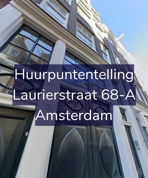 Foto gevel Huurpuntentelling voor Laurierstraat 68-A, Amsterdam