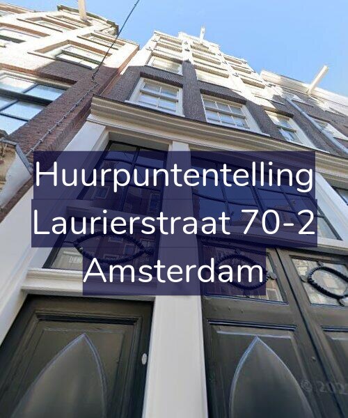 Foto gevel Huurpuntentelling voor Laurierstraat 70-2, Amsterdam