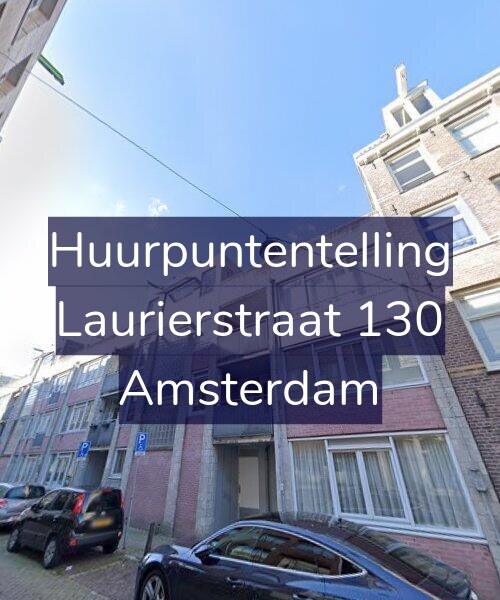 Foto gevel Huurpuntentelling voor Laurierstraat 130, Amsterdam