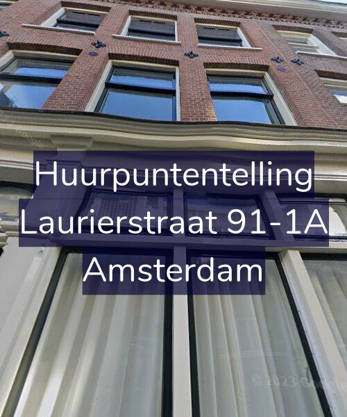 Foto gevel Huurpuntentelling voor Laurierstraat 91-1A, Amsterdam
