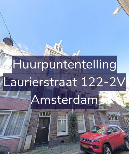 Foto gevel Huurpuntentelling voor Laurierstraat 122-2V, Amsterdam