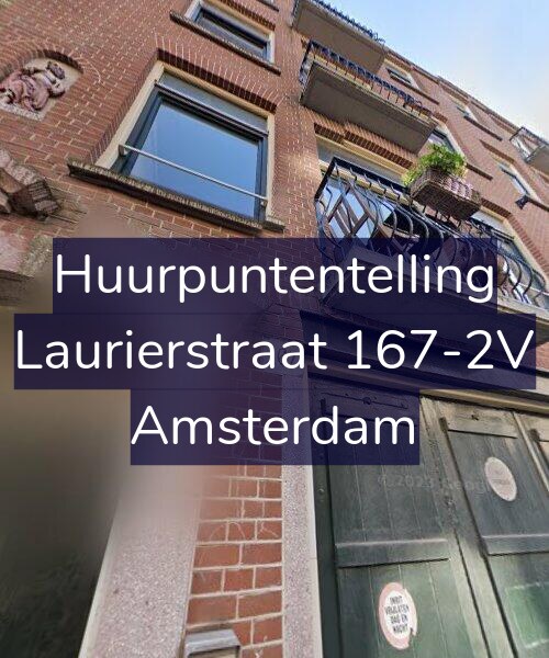 Foto gevel Huurpuntentelling voor Laurierstraat 167-2V, Amsterdam