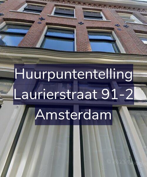 Foto gevel Huurpuntentelling voor Laurierstraat 91-2, Amsterdam