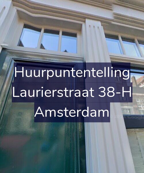 Foto gevel Huurpuntentelling voor Laurierstraat 38-H, Amsterdam