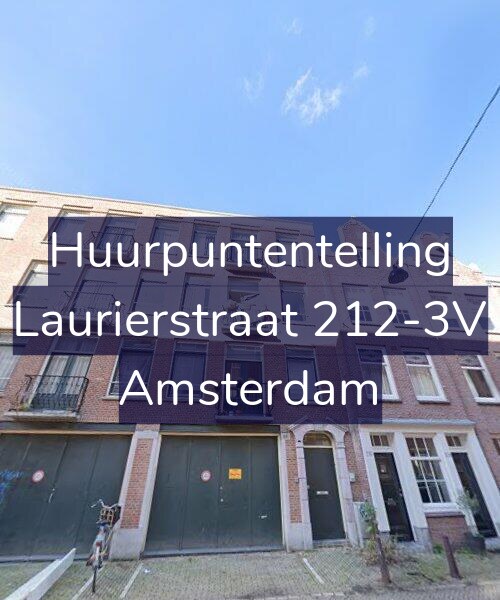 Foto gevel Huurpuntentelling voor Laurierstraat 212-3V, Amsterdam