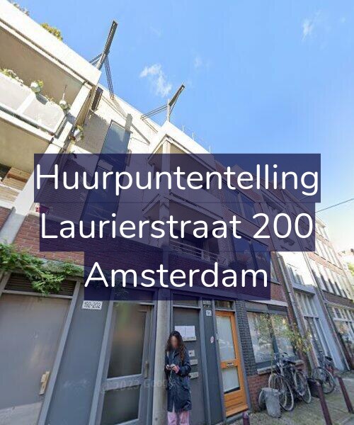 Foto gevel Huurpuntentelling voor Laurierstraat 200, Amsterdam