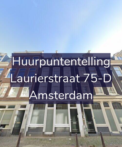 Foto gevel Huurpuntentelling voor Laurierstraat 75-D, Amsterdam