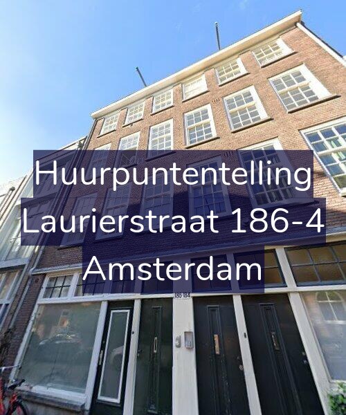 Foto gevel Huurpuntentelling voor Laurierstraat 186-4, Amsterdam