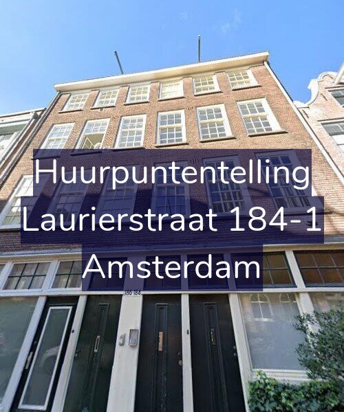 Foto gevel Huurpuntentelling voor Laurierstraat 184-1, Amsterdam