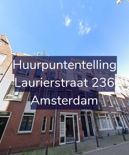 Foto gevel Huurpuntentelling voor Laurierstraat 236, Amsterdam