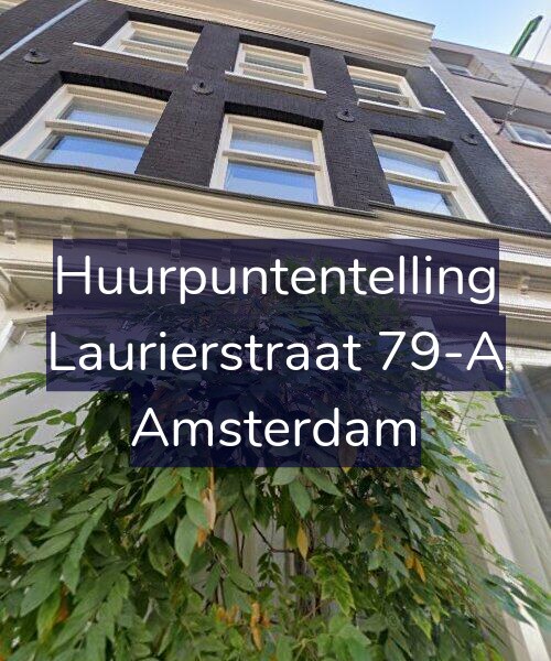 Foto gevel Huurpuntentelling voor Laurierstraat 79-A, Amsterdam