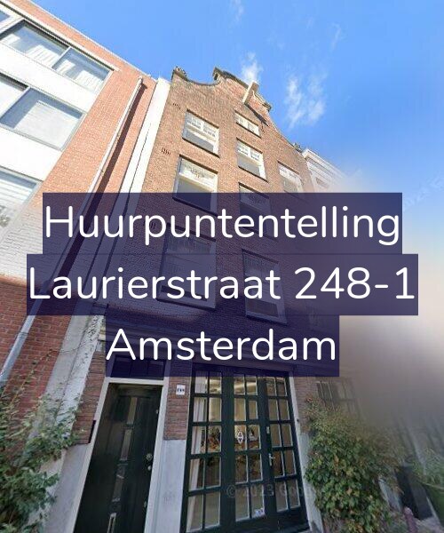 Foto gevel Huurpuntentelling voor Laurierstraat 248-1, Amsterdam