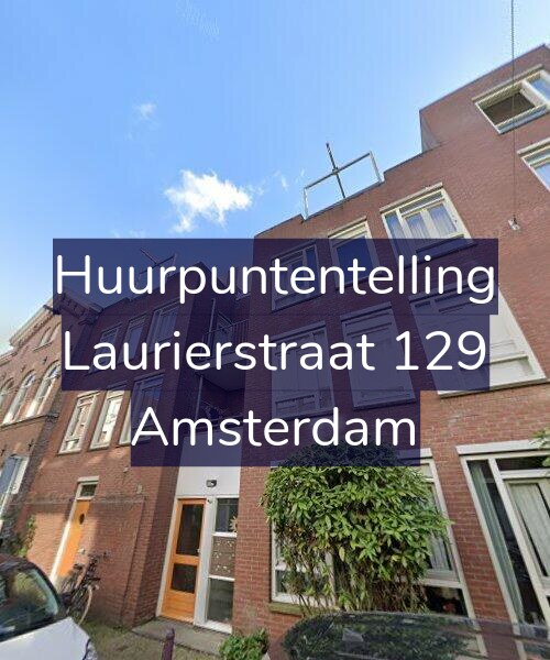 Foto gevel Huurpuntentelling voor Laurierstraat 129, Amsterdam