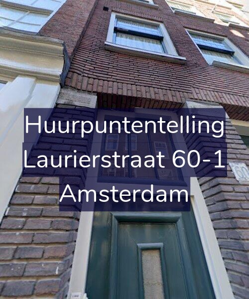 Foto gevel Huurpuntentelling voor Laurierstraat 60-1, Amsterdam