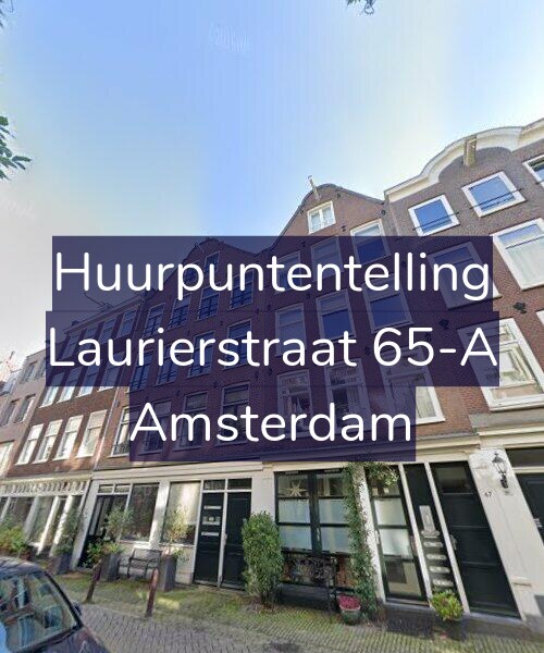 Foto gevel Huurpuntentelling voor Laurierstraat 65-A, Amsterdam