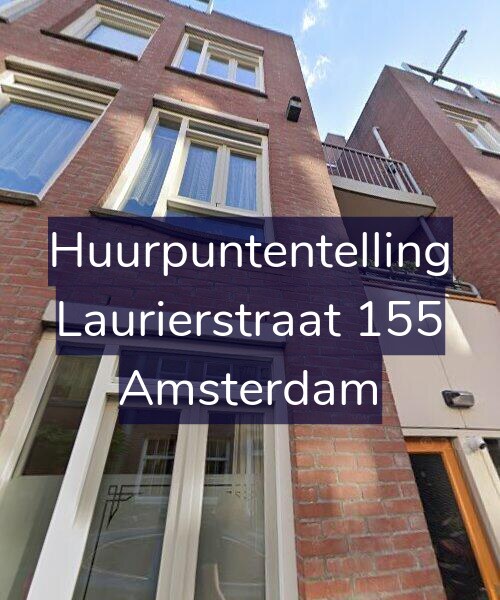 Foto gevel Huurpuntentelling voor Laurierstraat 155, Amsterdam