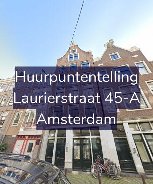 Foto gevel Huurpuntentelling voor Laurierstraat 45-A, Amsterdam